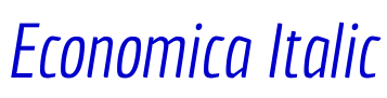 Economica Italic шрифт